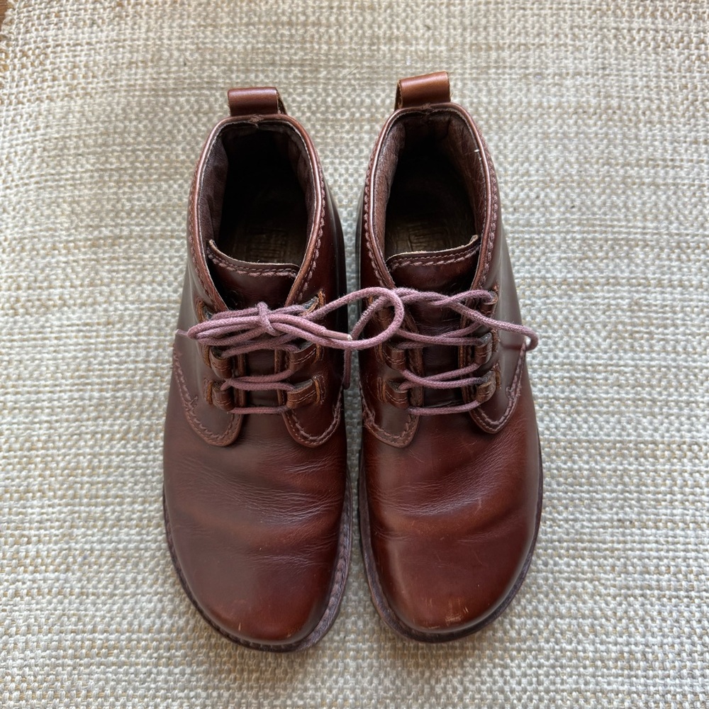 Mozo Brown Leather Men’s Chukka Boots, Nonslip Hard Toe Work Boot - Picture 2 of 12